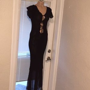 Couture Jean Paul Gaultier sexy black gown Dress S